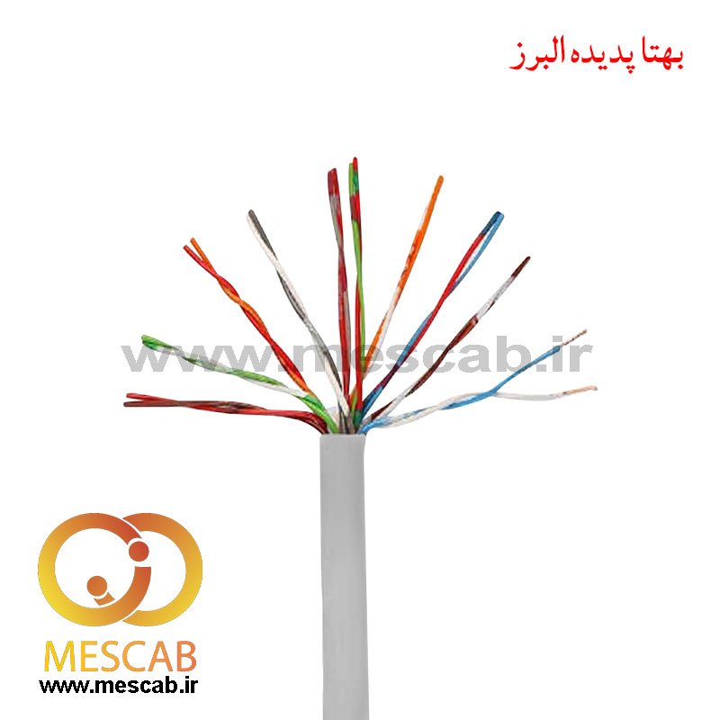 کابل مخابراتی 10 زوجی هوایی CCA فویلدار 10*2*0.6