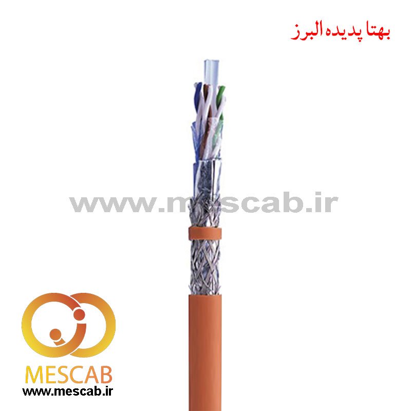 کابل شبکه Cat6 SFTP تمام مس نگزنس مغزی 0.52 تست فلوک چنل