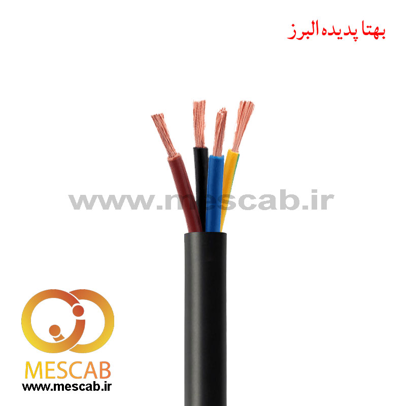 کابل برق افشان (CCA) 4*2.5 حلقه 100 متر