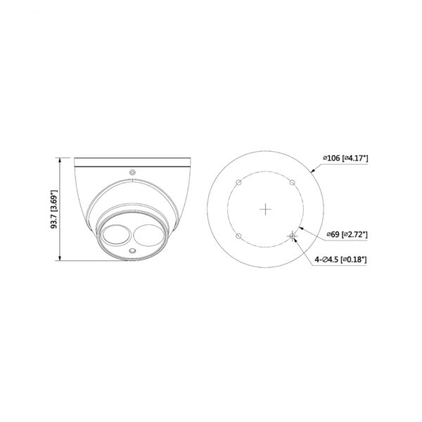 دوربین مداربسته آنالوگ داهوا مدل DH-HAC-HDW1200EMP-A