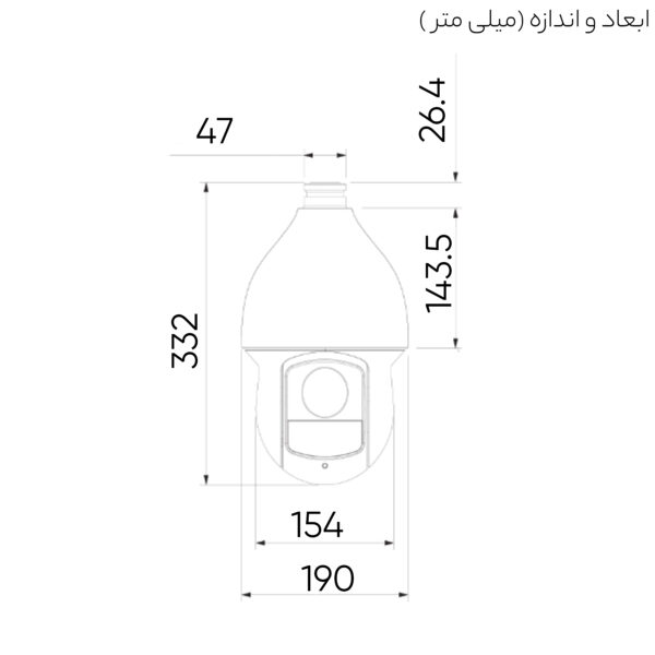 دوربین مداربسته تحت شبکه داهوا مدل SD59232XA-HNR